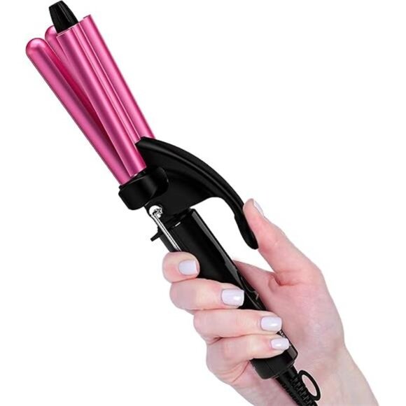 Mini Waver Curling Iron, 1/2 Inch, Hair Crimper for Women Beach Waves, Keratin - Picture 14 of 14